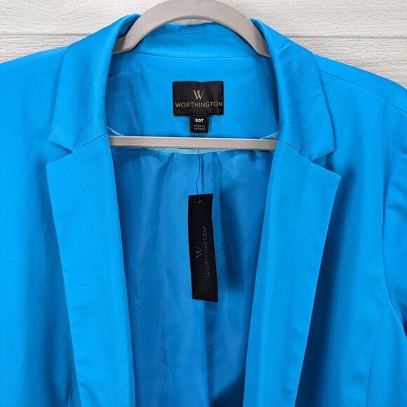 NWT Worthington Fresh Blue Blazer - Picture 3 of 9